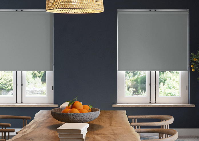 Florenza (Blackout), Urban Grey - Motorised Roller Blind - Image 3